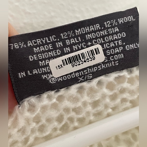 Anthropologie Wooden Ships Game Day Sweater Football NFL Lightweight Super Bowl - Picture 8 of 9